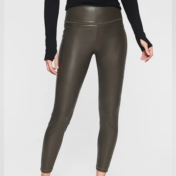 Athleta All Over Gleam Faux Leather Leggings - Picture 1 of 6